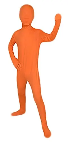 orange Оригинальные Детские боди, лайкра, зентай, Спортивная Одежда для танцев, детские костюмы для спортивной гимнастики, костюмы на Хэллоуин - Цвет: orange