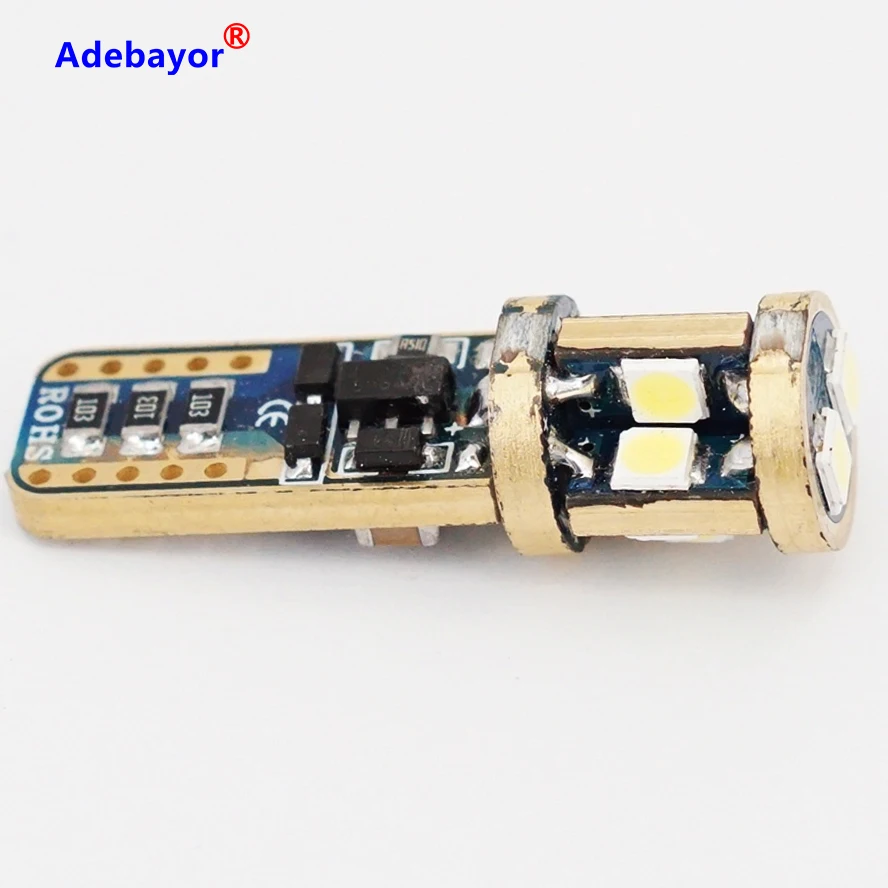10x Canbus W5W T10 света 3030 10 SMD 12 В автомобилей светодиодные внутренних дел зазор лампы резервного копирования Обратный лампа номер парковка свет adebyor
