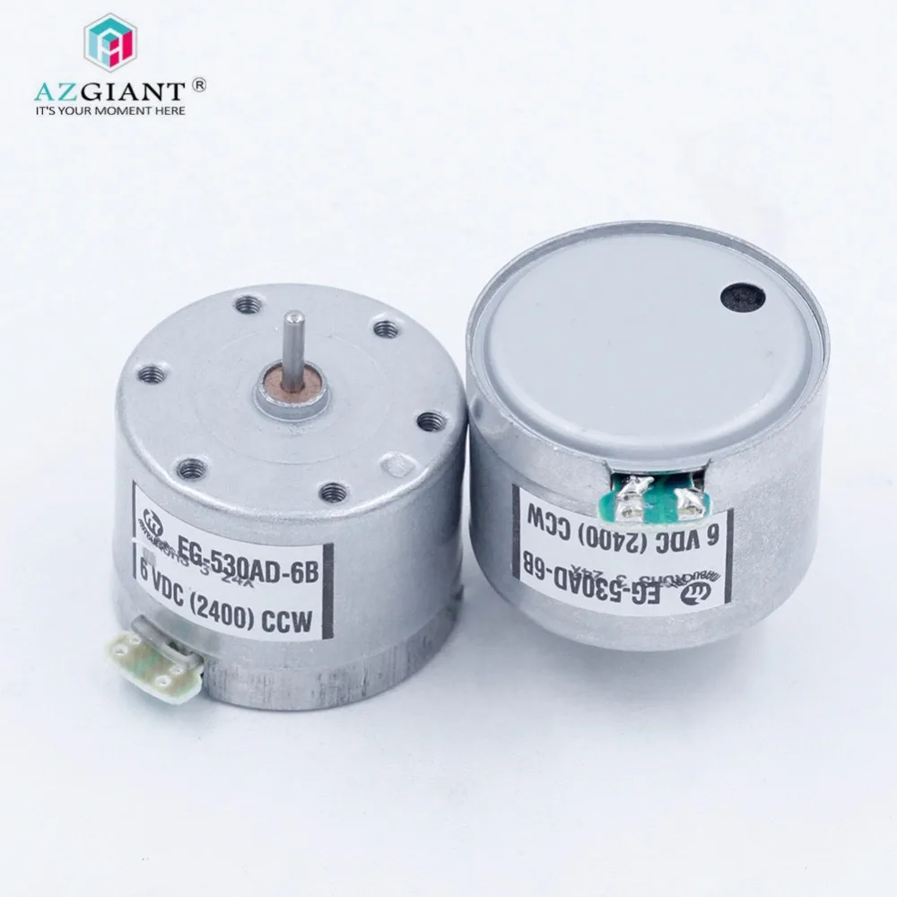 AZGIANT EG-530AD-6F 6 в микро DC двигатель аудиовизуальных автомобилей магнитофон двигатель 12600 об./мин бытовой рекордер мотор(EG-530AD-2F CCW CW