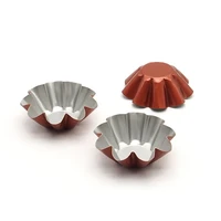 12 pieces non stick flower shaped tarts fruit pie mold carbon steel muffin mold