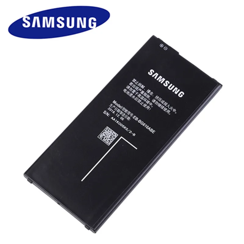 Оригинальный samsung Батарея EB BG610ABE для GALAXY ON7 G6100 2016 Edition J7 Prime Замена телефон 3300 мАч 1
