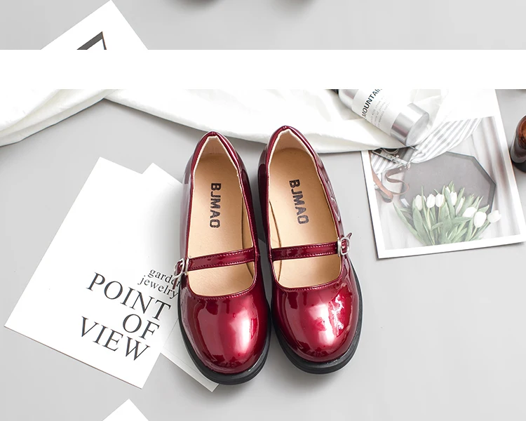Новинка, японский стиль, винтажная Студенческая обувь, для девушек, милые Косплей туфли Лолиты JK, форменная обувь, размер 35-40
