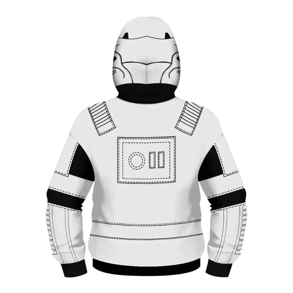 Костюм для косплея Звездные войны имперский Stormtrooper толстовка на молнии с