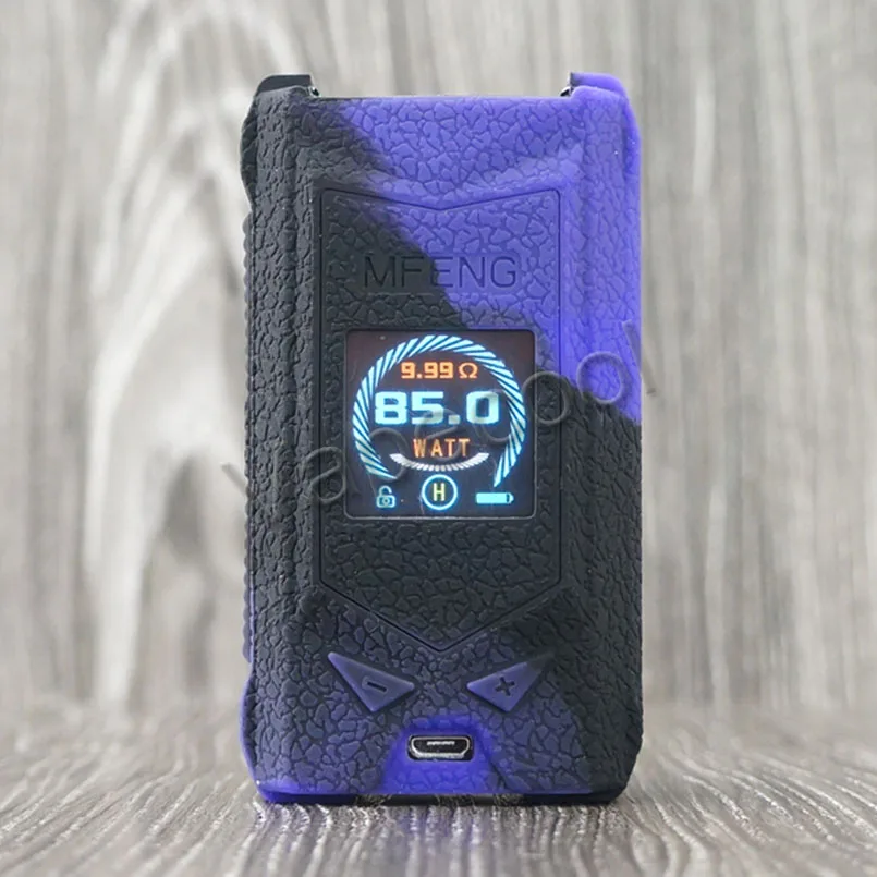 Чехол с текстурой кожи для Snowwolf Mfeng Kit-силиконовый чехол с гелевым покрытием, подходит для Vape Sigelei Snowwolf MFENG 200W Box Mod