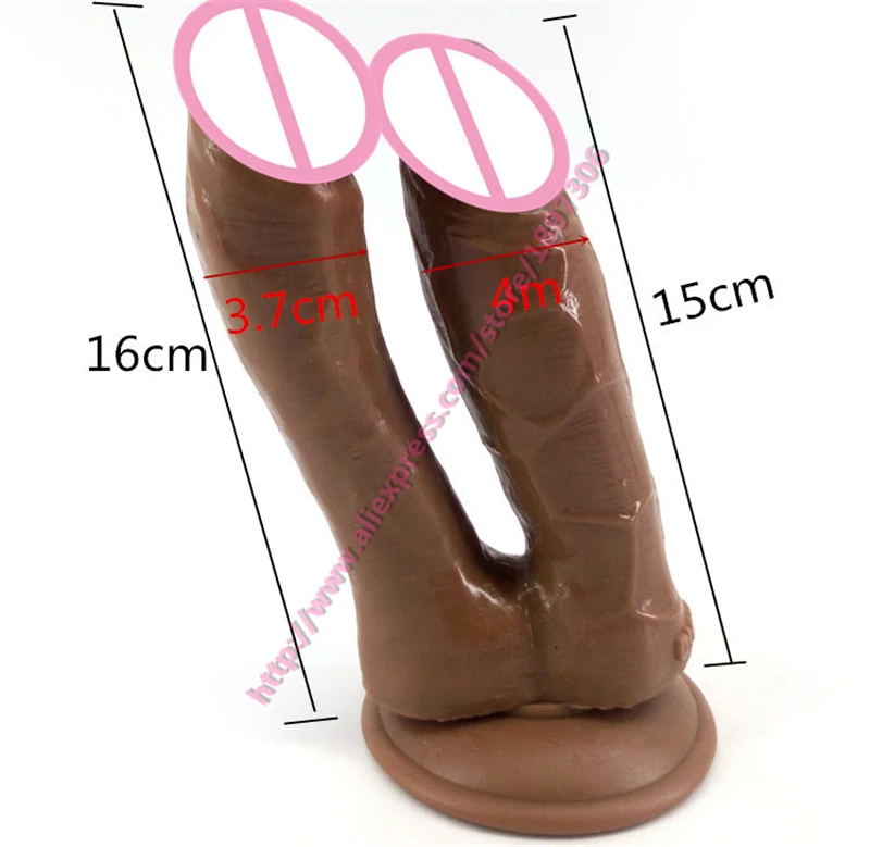 Новинка! Двухсторонний фаллоимитатор на ремешке для взрослых анальный секс 3