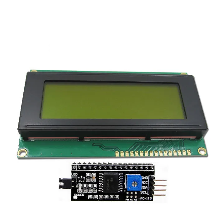 1 шт. LCD2004 + I2C 2004 20x4 2004A синий/зеленый экран HD44780 символьный ЖК/w IIC/I2C