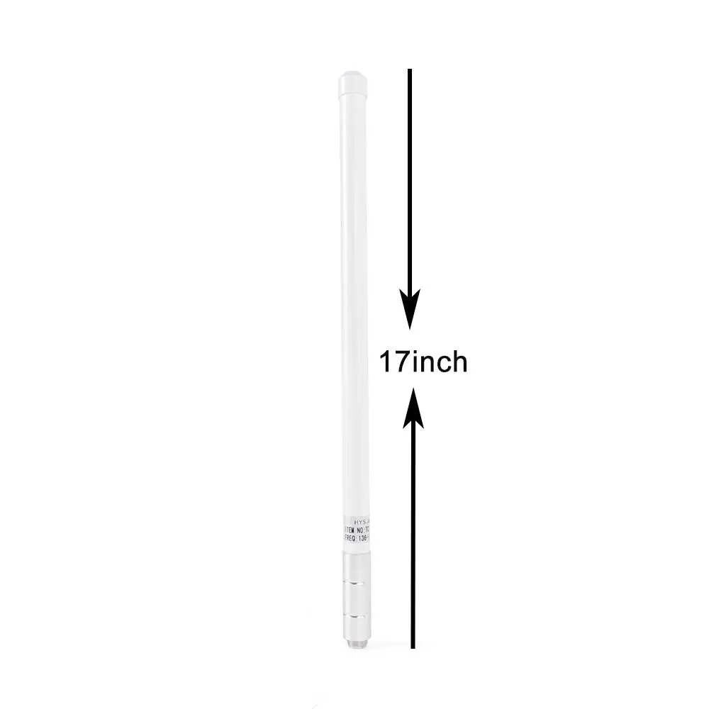 HYS TC M40VU Стекловолоконная антенна SL16 female (SO239) двухдиапазонный VHF/UHF 144/430 мГц SO239 17