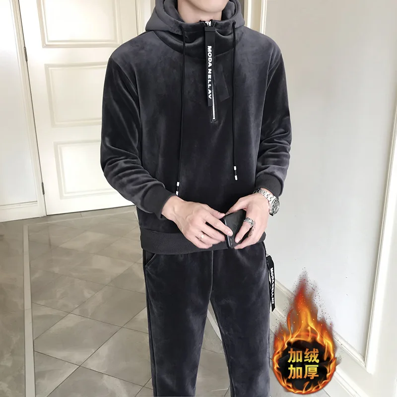 3 шт./компл. спортивный костюм для бега утепленный бархатный супер теплый мягкий