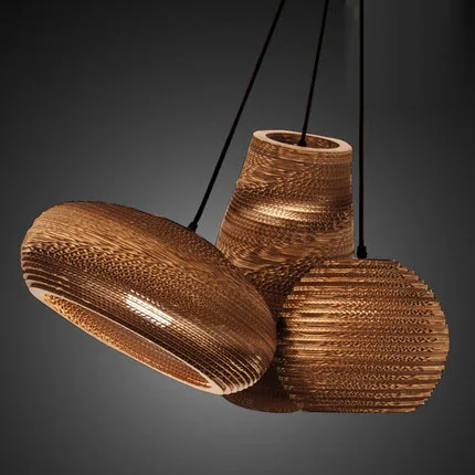 Винтаж сельских Бумага лампа с сотовой насадкой бюстгальтер подвесные