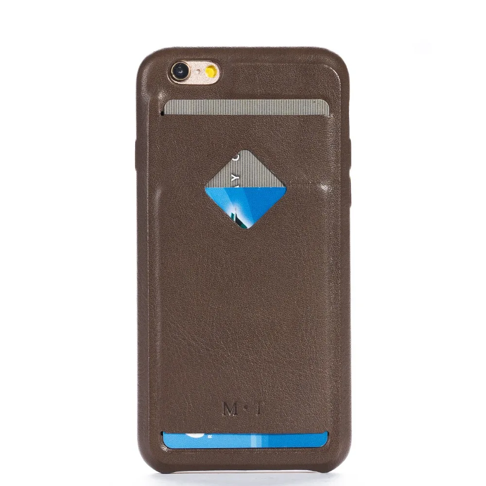 2016 Модный Цветной чехол с держателем карты из натуральной кожи для iphone 6 6s