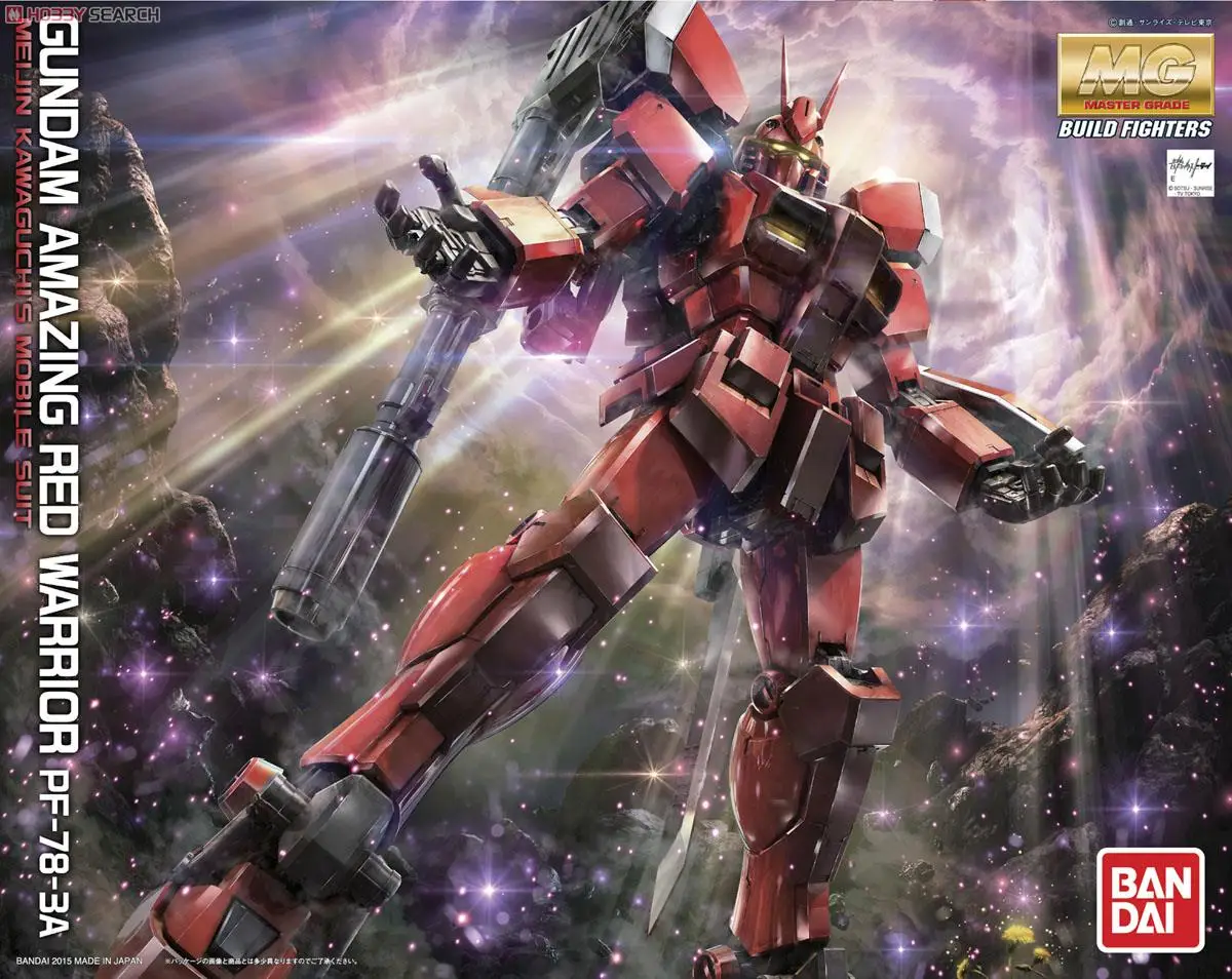 Bandai GUNDAM 1/100 MG GUNDAM удивительные красные воин мобильный костюм сборки модель Наборы фигурки Детские игрушки