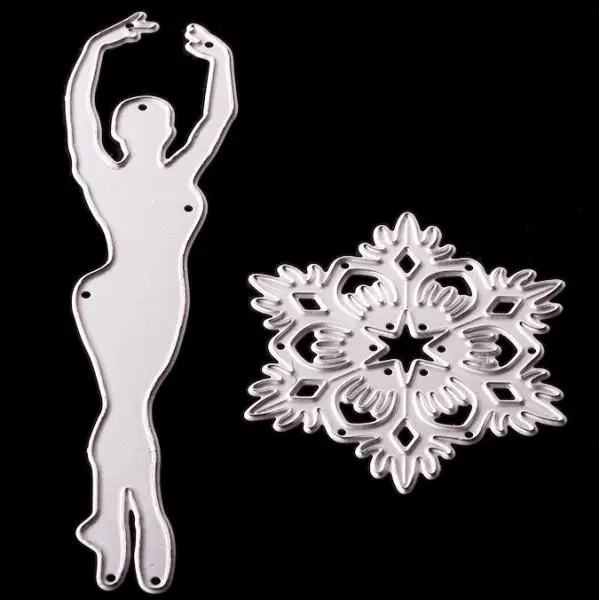 Пресс формы Девочка и снежинки для скрапбукинга|Вырубные штампы| |