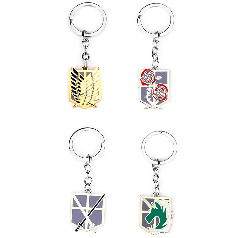 Брелок для ключей аниме Attack On брелоки Титанов модный держатель из японского