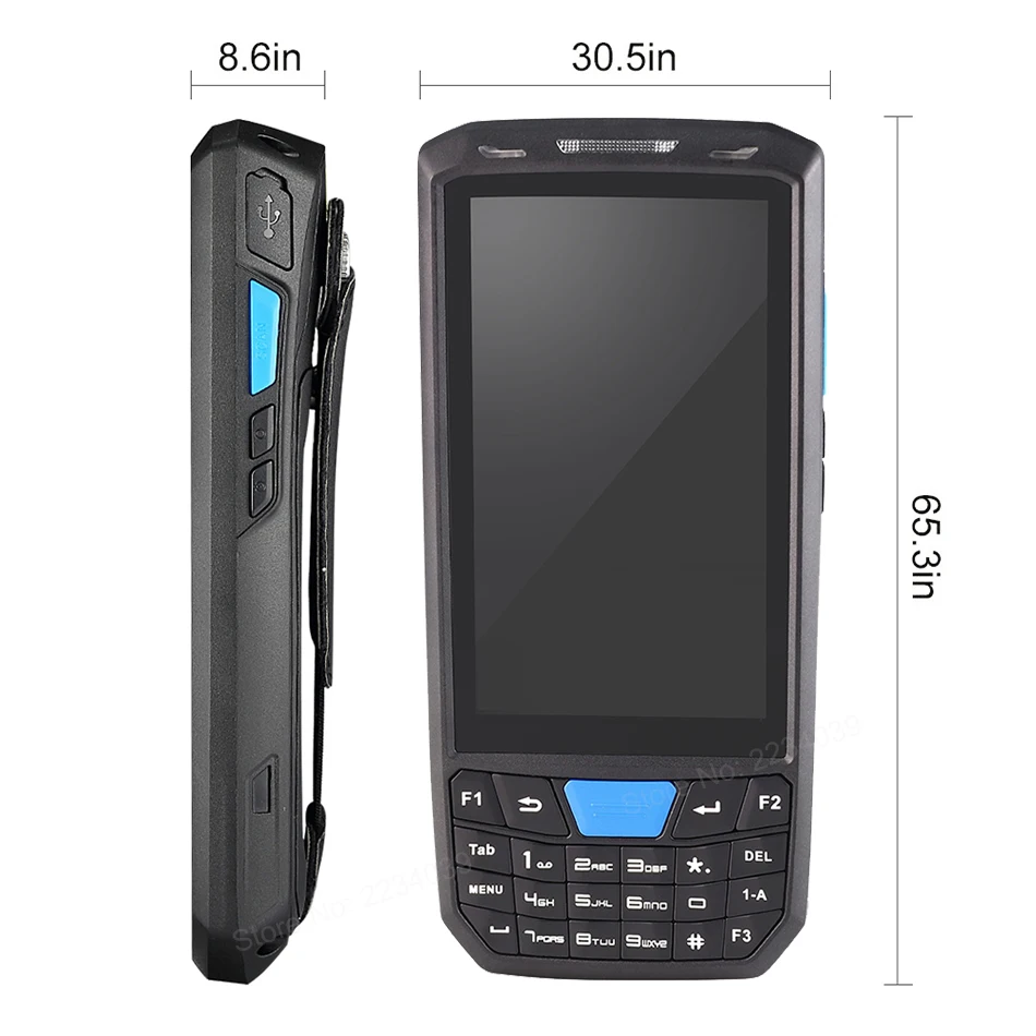 Портативный 4G Android 7 0 PDA 1D/2D Honeywell считыватель штрих кодов 4 5 дюймов HD сенсорный