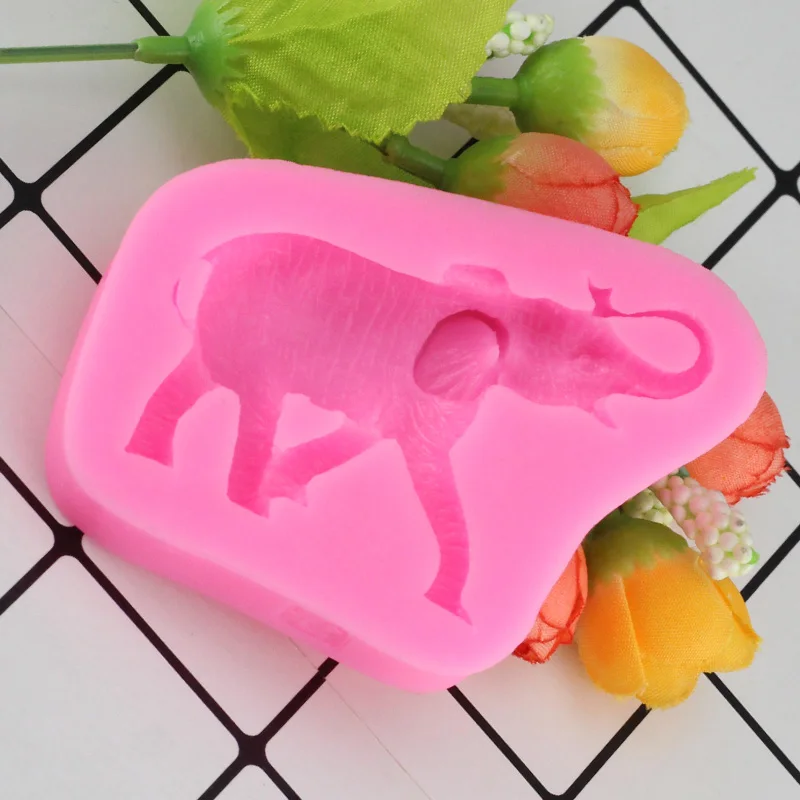 Sugarcraft животных слон силиконовые формы помадка формы торт декоративное устройство для шоколада Gumpaste форма формы