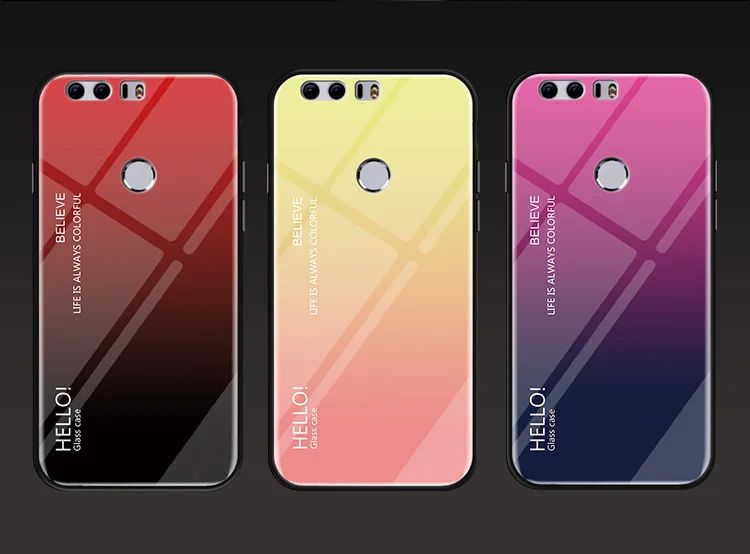 Чехол для телефона градиентная закаленная задняя крышка Xiaomi 8 9 5x 6x Max Mix 2 2s 3 Redmi 6Pro