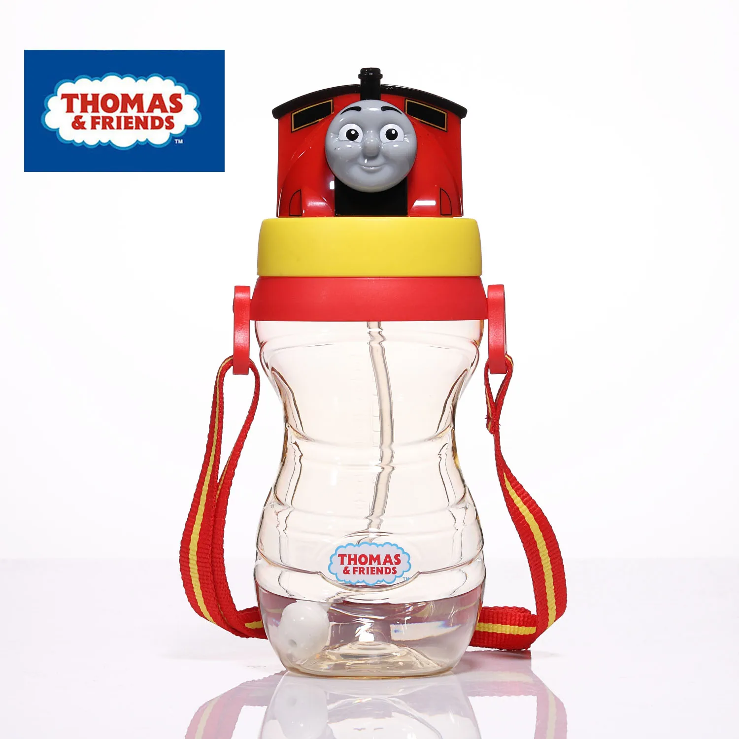 Детская 3D бутылка для холодной воды THOMAS train с гравитационным шариком 400 мл любимая