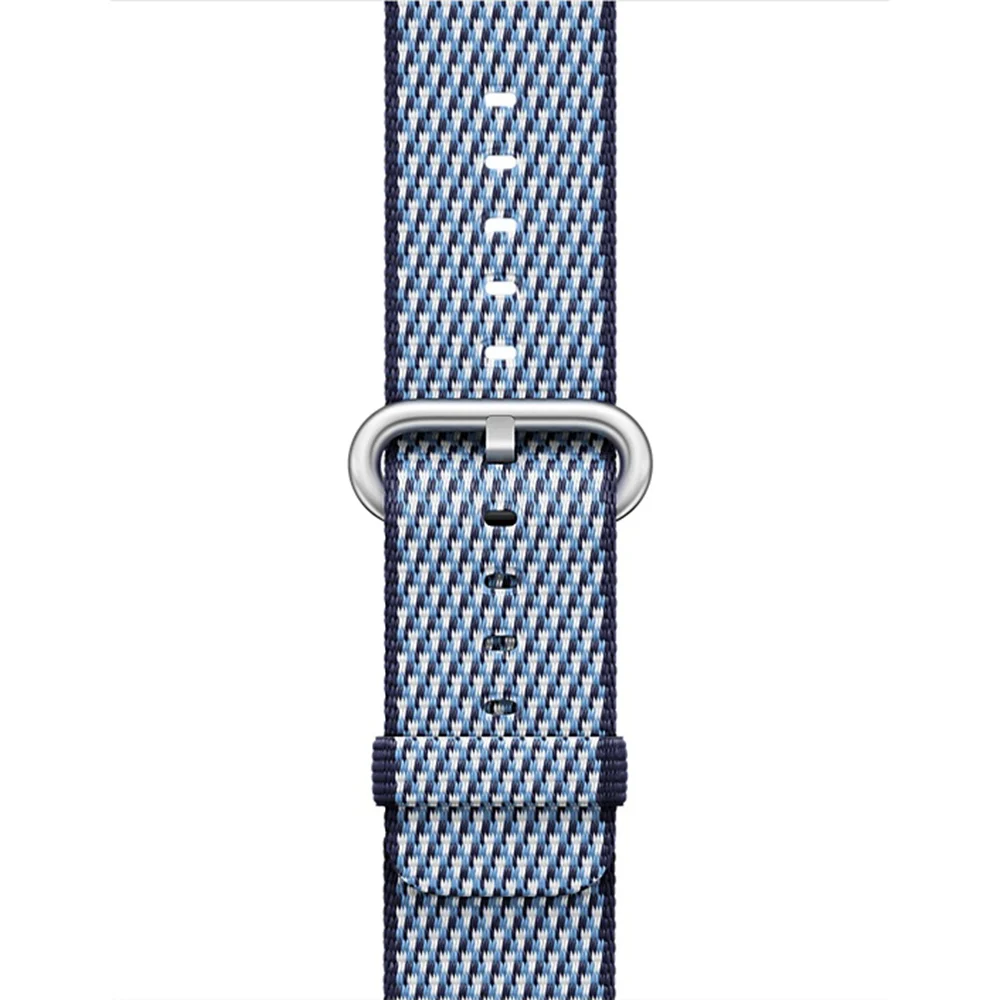 Midnight Blue Check Ремешок URVOI Весна для apple watch серии 5 4 3 тканый нейлоновый ремешок для iWatch 44mmpride edition Классическая Пряжка ткань-как - Цвет ремешка: Midnight Blue Check