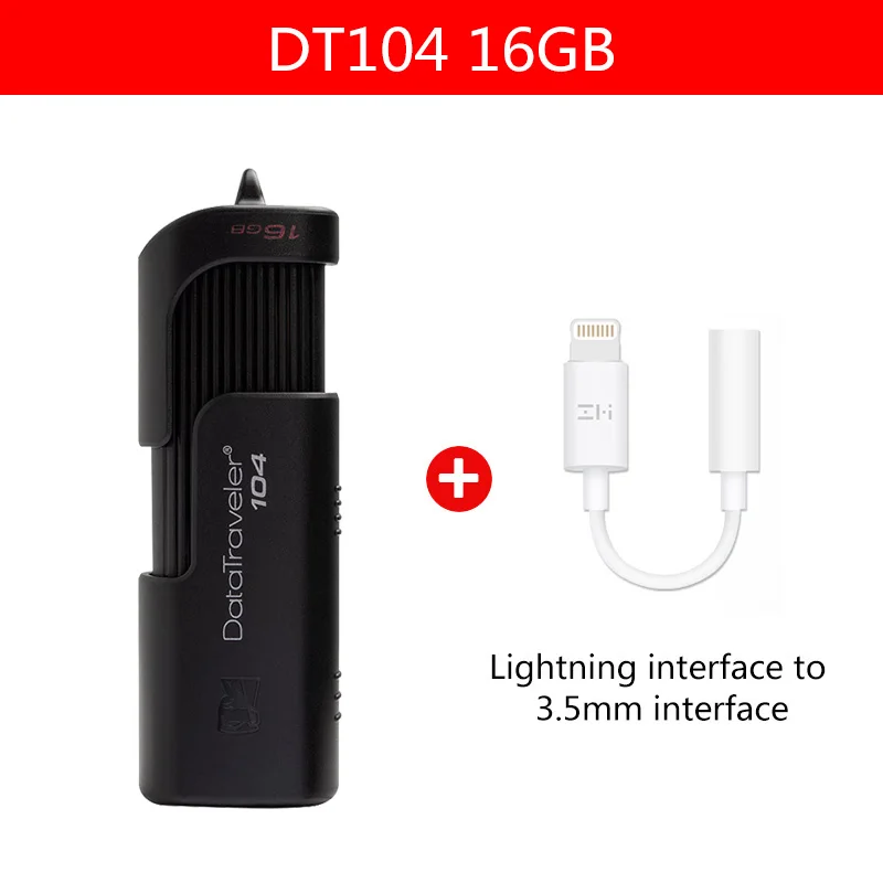 16GB-ZM-05 Kingston USB флеш-накопители USB 2,0 ручка-накопитель высокоскоростные флешки DT104 16 gb бизнес офисный автомобиль 16 GB USB флешка - Цвет: 16GB-ZM-05