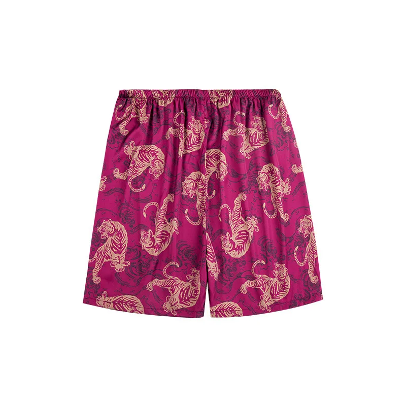 Новые мужские домашние шорты летние тонкие свободные повседневные пижамы