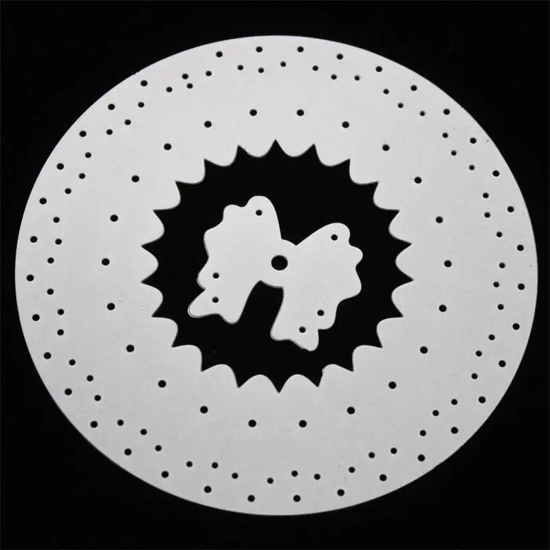 Металлические трафареты KSCRAFT с бантом Doily для скрапбукинга сделай