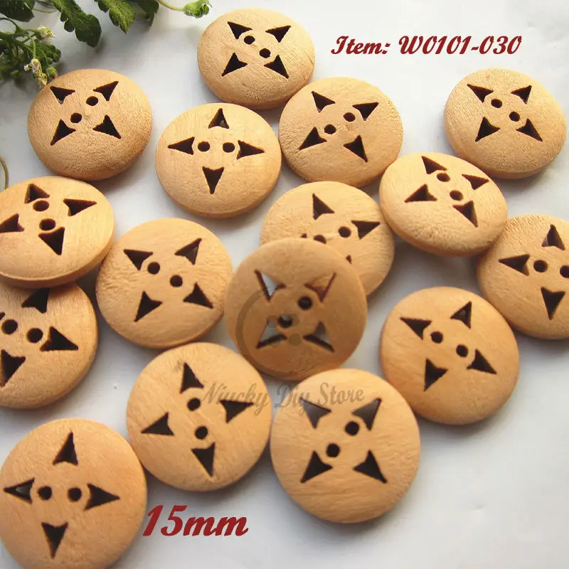 

Sewing supplies 144pcs 15mm round carving wood shirt buttons for diy scrapbooking craft decoration accessories wholesale