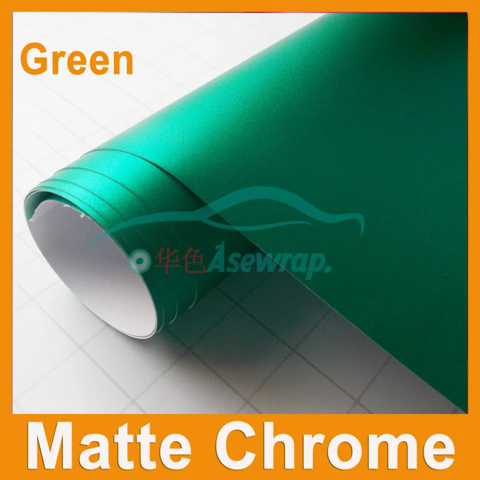 

Luxury Blue Matte Chrome Vinyl Wrap Car Wrapping Film For Vehicle styling With Air Rlease matt chrome cast Foil 1.52x20m/Roll