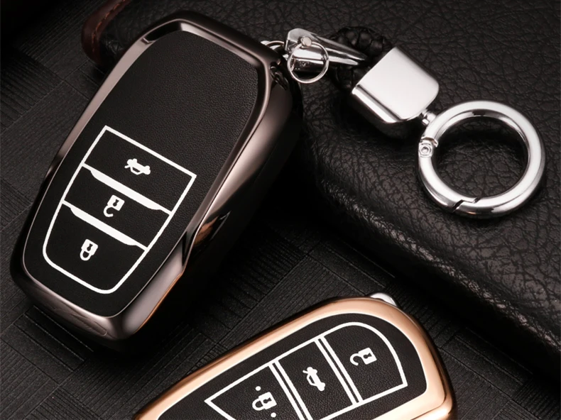 Чехол для ключей для Toyota CHR Auris Corolla Camry Prado Fortuner RAV4 Avensis Verso Yaris Aygo Scion TC IM Hilux