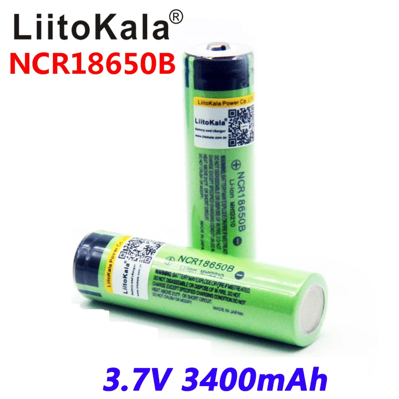 

Литий-ионный аккумулятор NCR18650B, 18650 мАч, 3400 в, 3,7