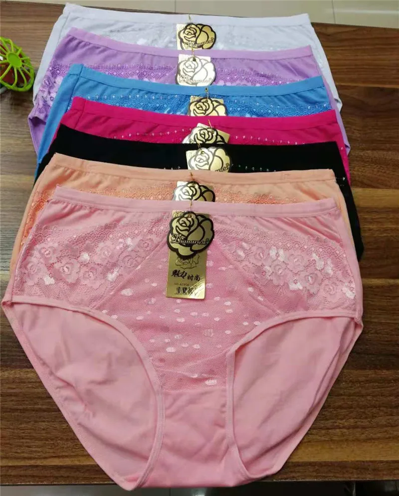 

Jian Peng kawaii printed heart low-Rise briefs underwear women sexy lace panties lady Modal solid and durable underpants
