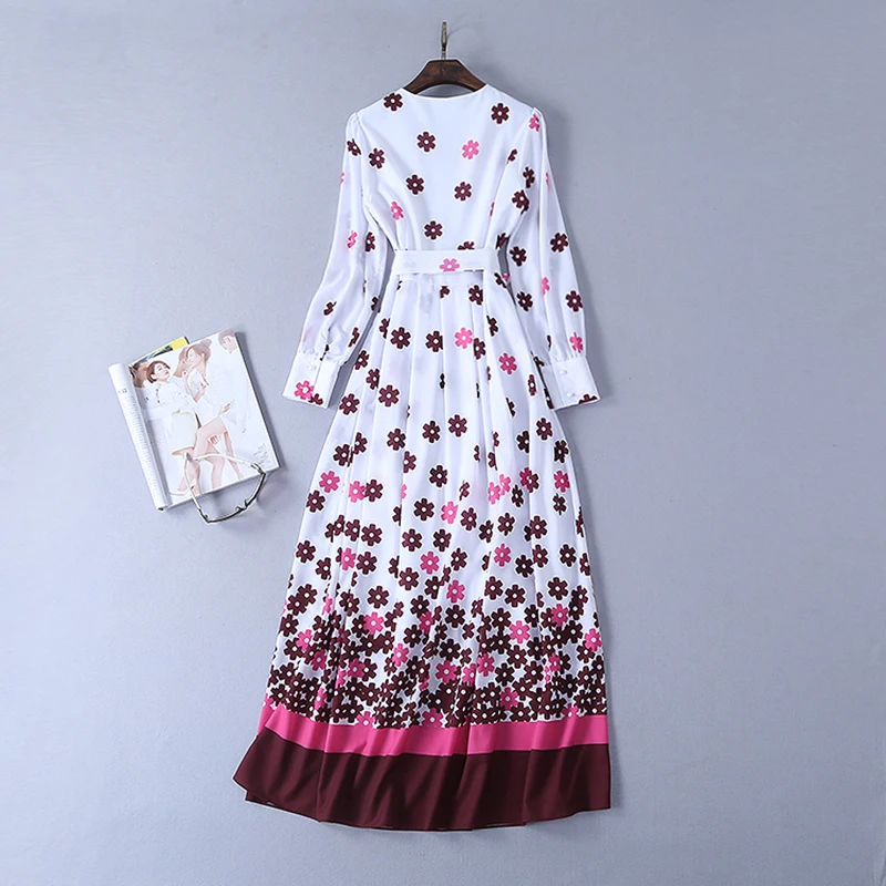 Высокое качество Новая мода 2020 дизайнерское подиумное Платье женское с длинным