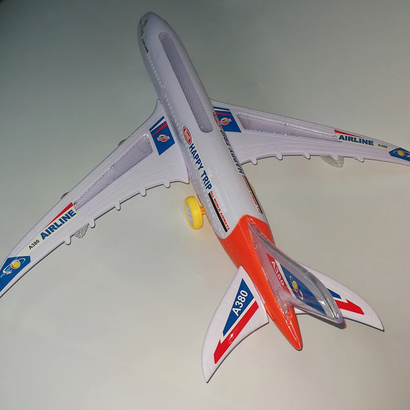 43 см пластик Airbus A380 модель самолета Электрический флэш-светильник звуковые игрушки Airbus Модель самолета универсальный самолет игрушки для детей