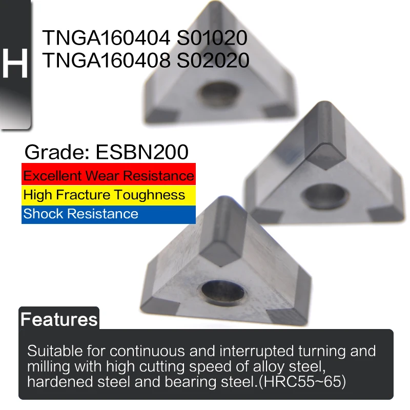 EDGEV 2 шт. нитрид бора CBN вставка TNGA160404 TNMG160408 или TNGA331 лезвие для резки закаленной стали или чугуна завод