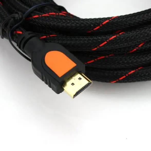 Best Gold Plated 1080P 16.4FT 5M HDMI Cable Male to 1.4V 3D For HDTV DVD PS3 Wii Xbox Blu-Ray free shipping |