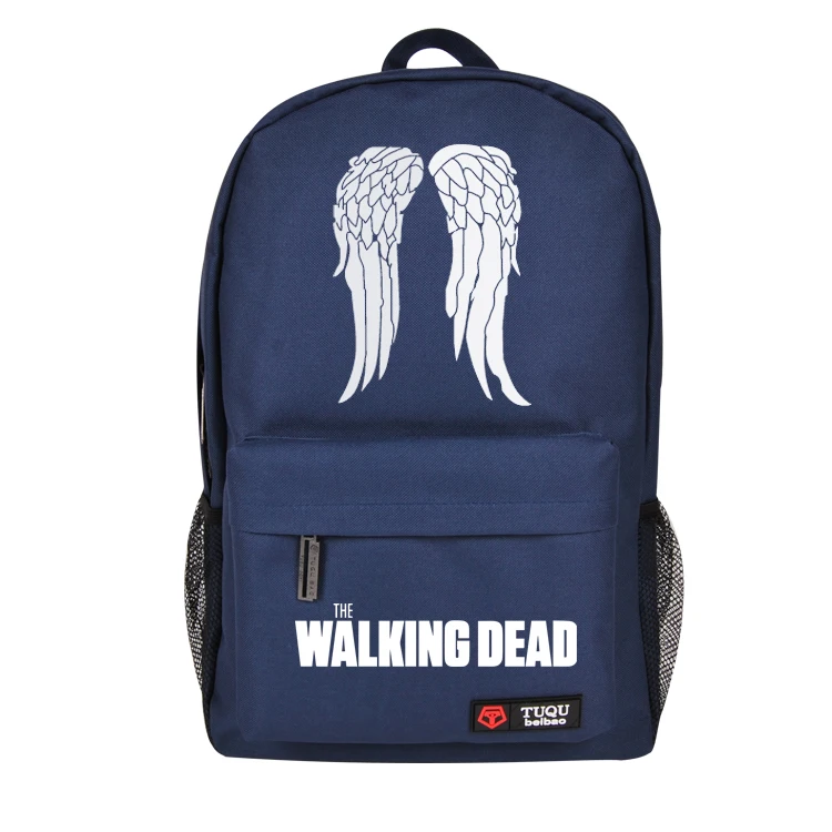 Сумка Ходячие мертвецы с надписью школьный рюкзак для мальчиков и девочек модные