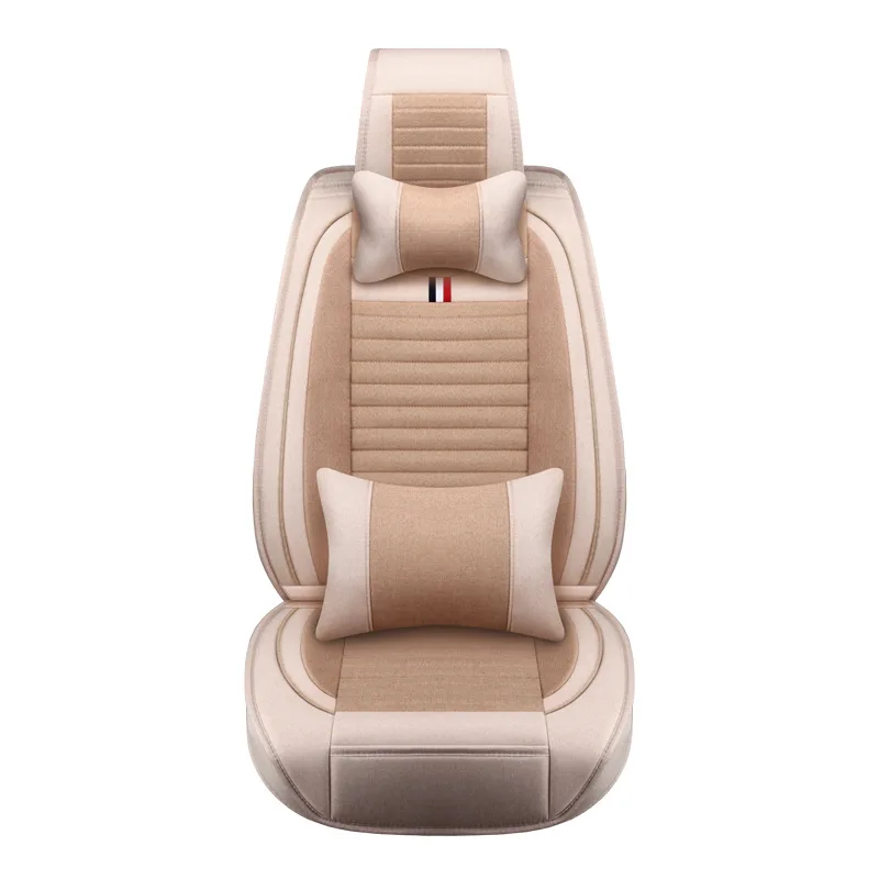 

Fit Most Car Models Universal Car Seat Cushion Flax Fiber Comfortable Breathable Auto Seat Covers Automotive Accessories