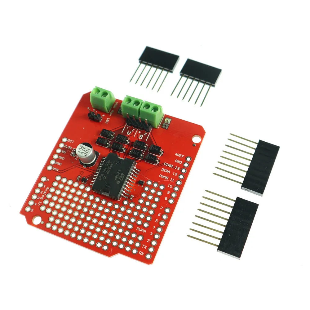 Плата драйвера KJ381 L298P для arduino uno | Электроника