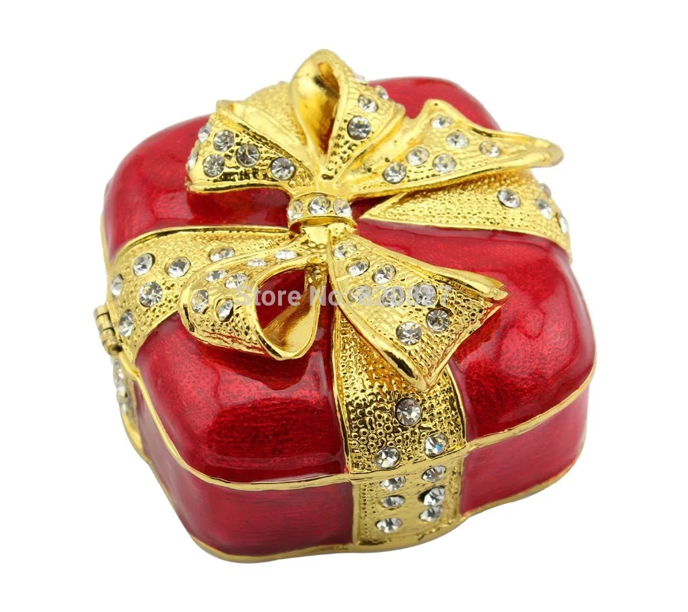 Dark Red Pewter Wedding Box, Top Selling Coral Wedding Gift Box