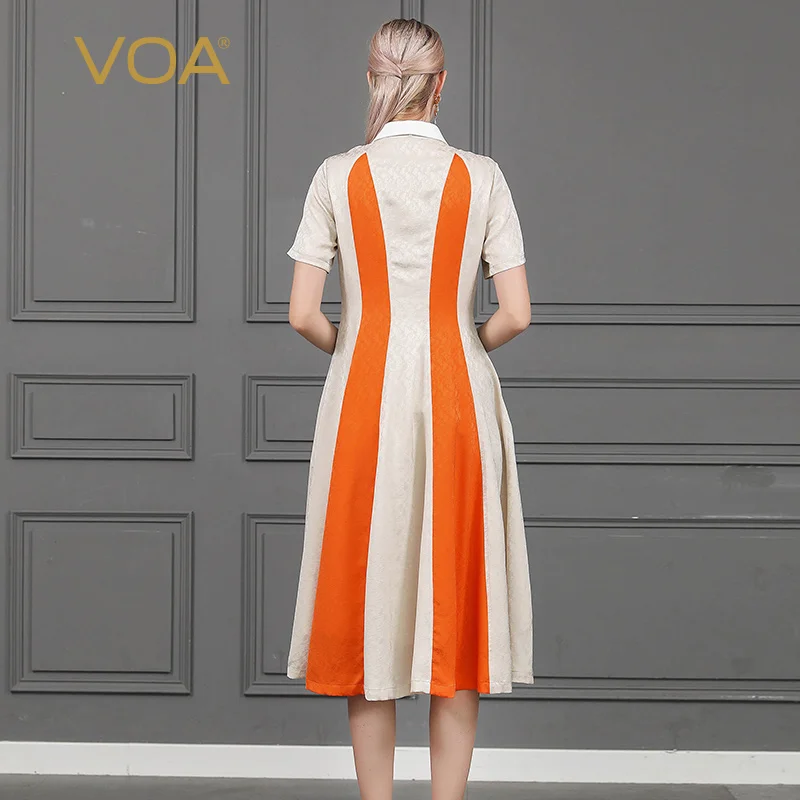 Платье рубашка VOA длинное с коротким рукавом и лентами|Женские платья| |