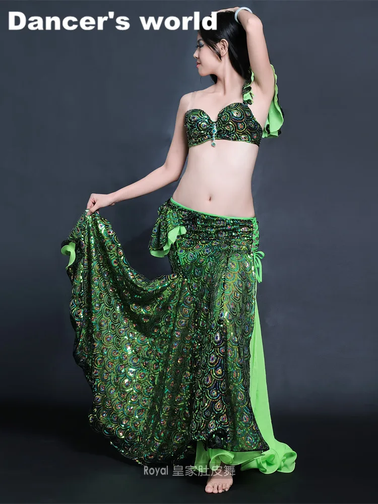 Новинка 2017 одежда для танца живота Женский комплект из 2 предметов бюстгальтер +