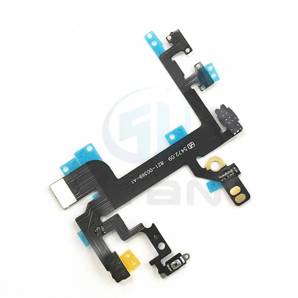 Бесшумный кнопочный переключатель громкости гибкий кабель для iphone 5 5s 6 6 plus 7 7 plus 8 8 plus Кабель голосового управления