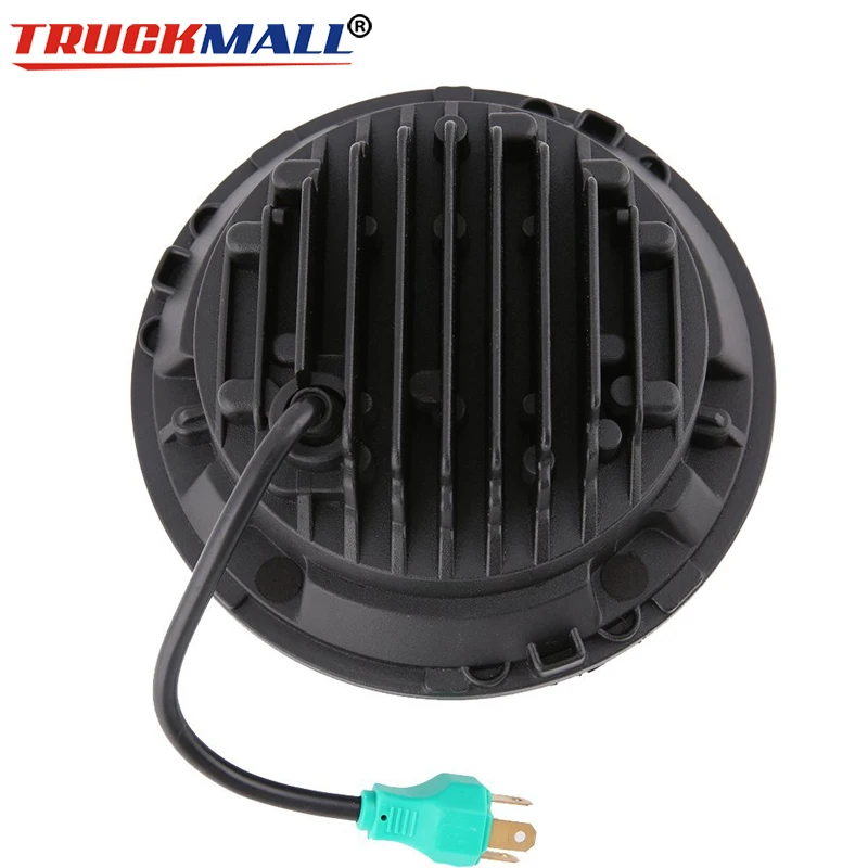 Truckmall мотоциклетные черные круглые 7 &quotсветодиодные фары в сборе для softail дюймов