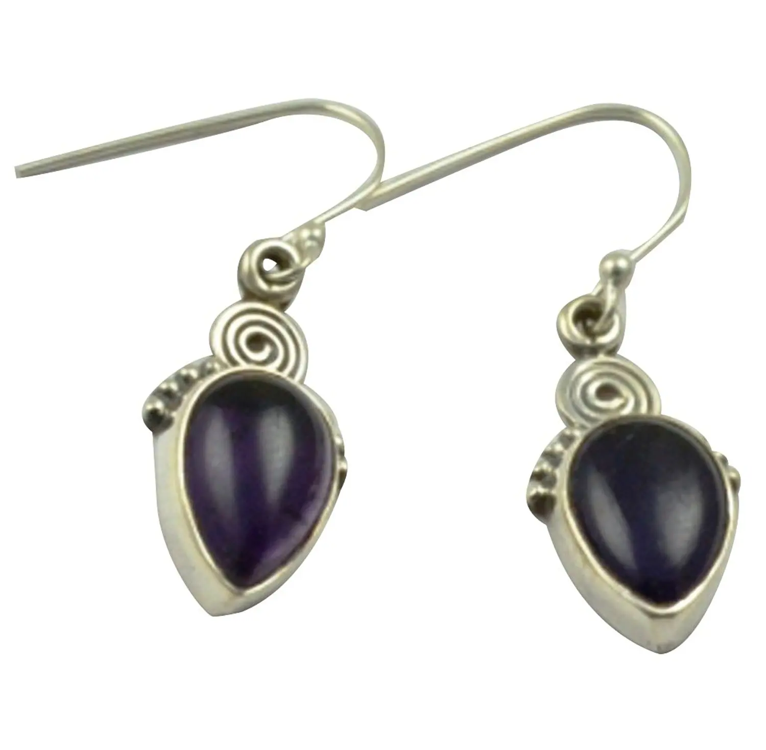 

LoveGem Genuine Amethyst EARRINGS 925 Sterling Silver, 34.7mm, AE2401