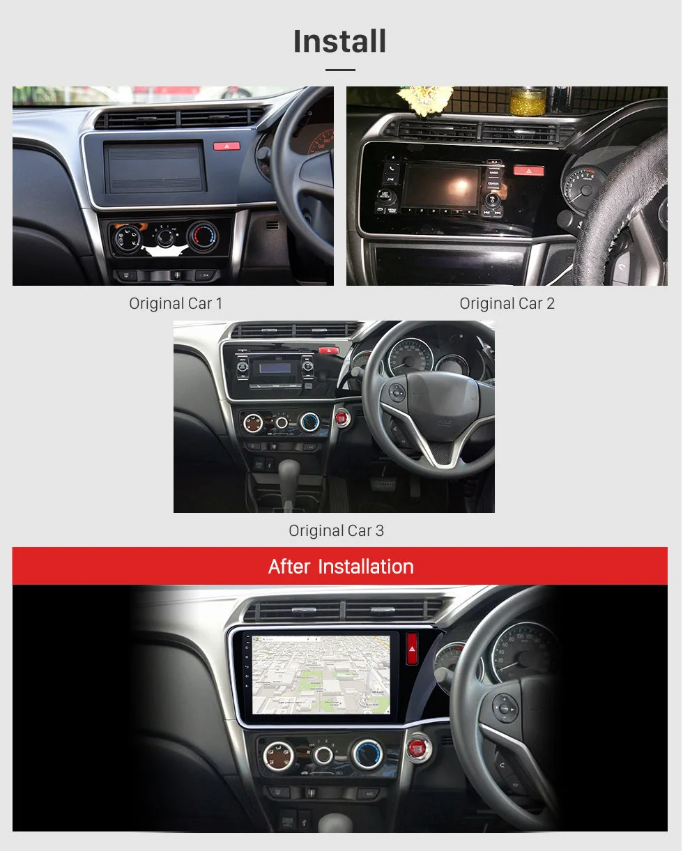 Seicane для HONDA CITY правый руль Android 8,1 10," 2din автомобильный Радио gps мультимедийный плеер Поддержка TPMS