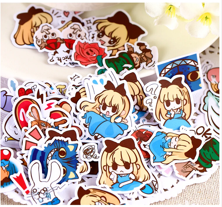 40 шт. декоративные наклейки для фотоальбомов|self-made stickers|scrapbook alicesticker little |