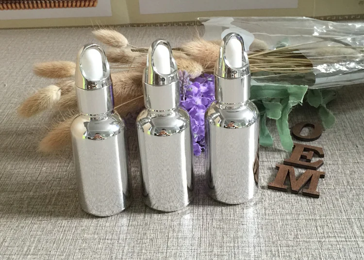 330 шт. 30 мл Посеребренная многоразовая бутылка капельница для эфирного масла|bottle