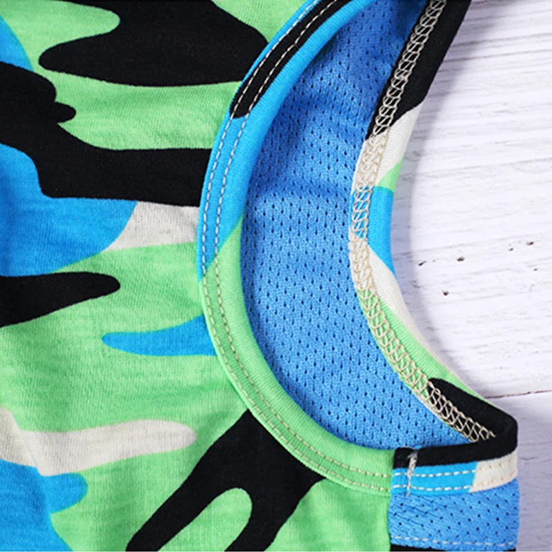 Dog T-shirt Soft Puppy Dogs Clothes Cute Pet Dog Clothes Cartoon Pet Clothing Summer Shirt Casual Vests For Small Pets 25