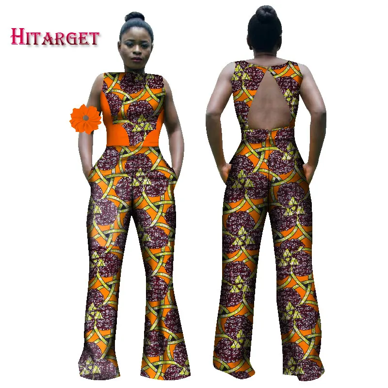 Женский хлопковый комбинезон Bazin Riche в африканском стиле с принтом воска
