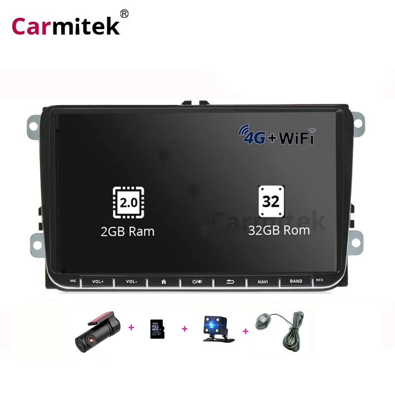 2din Android радио gps Мультимедиа для VW Polo Skoda Superb быстрая для сиденья leon CC Caddy Vento EOS Amarok volkswagen Golf 4 5 6