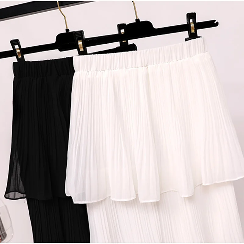 Hzirip Hot Pleated Skirt Women Solid 2018 Summer Cotton High Waist Long Sexy Casual Skirts Womens faldas mujer moda | Женская одежда